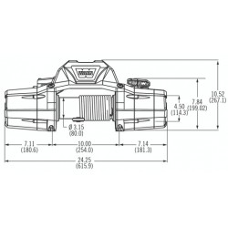 Treuil électrique Warn ZEON 12 Platinum 12 volts