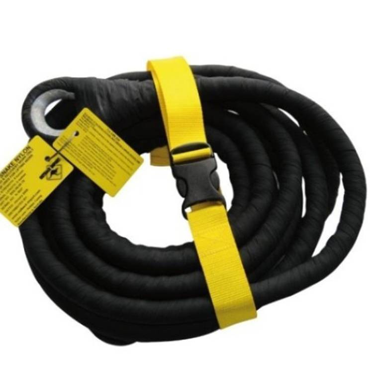 2 Sangles XTREM ELASTIC NOIR 4CM TRIPLE EPAISSEUR RENFORCEE Hover