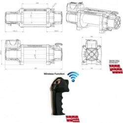 Treuil Winch Max COMPACT 8 T cable 6.6 CV