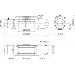 Treuil électrique Treuil GEN2 DS9.5RS (4309kg) de COMEUP