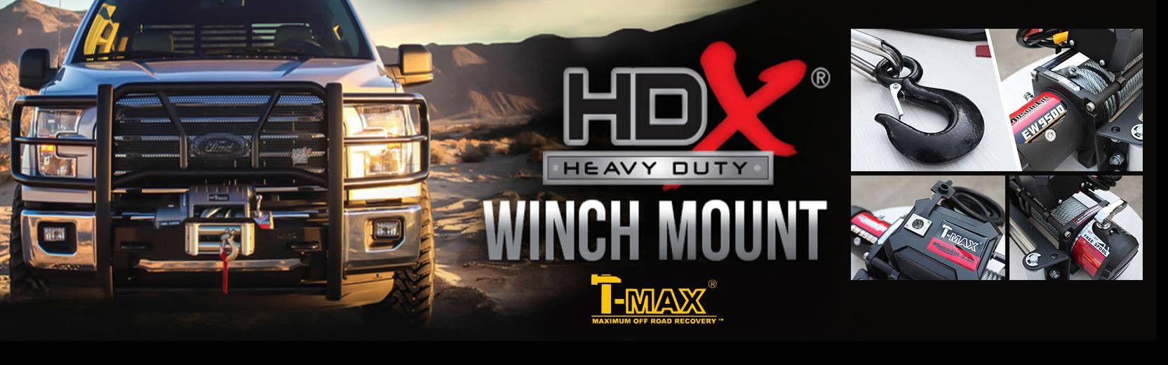 Accessoires4x4, les nouveautées :  Tmax Winch Mount